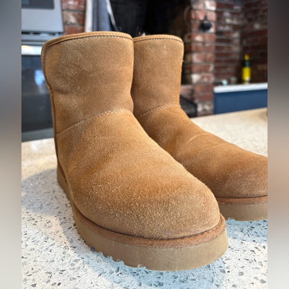 UGG  Brown Suede Boots - Picture 3 of 8